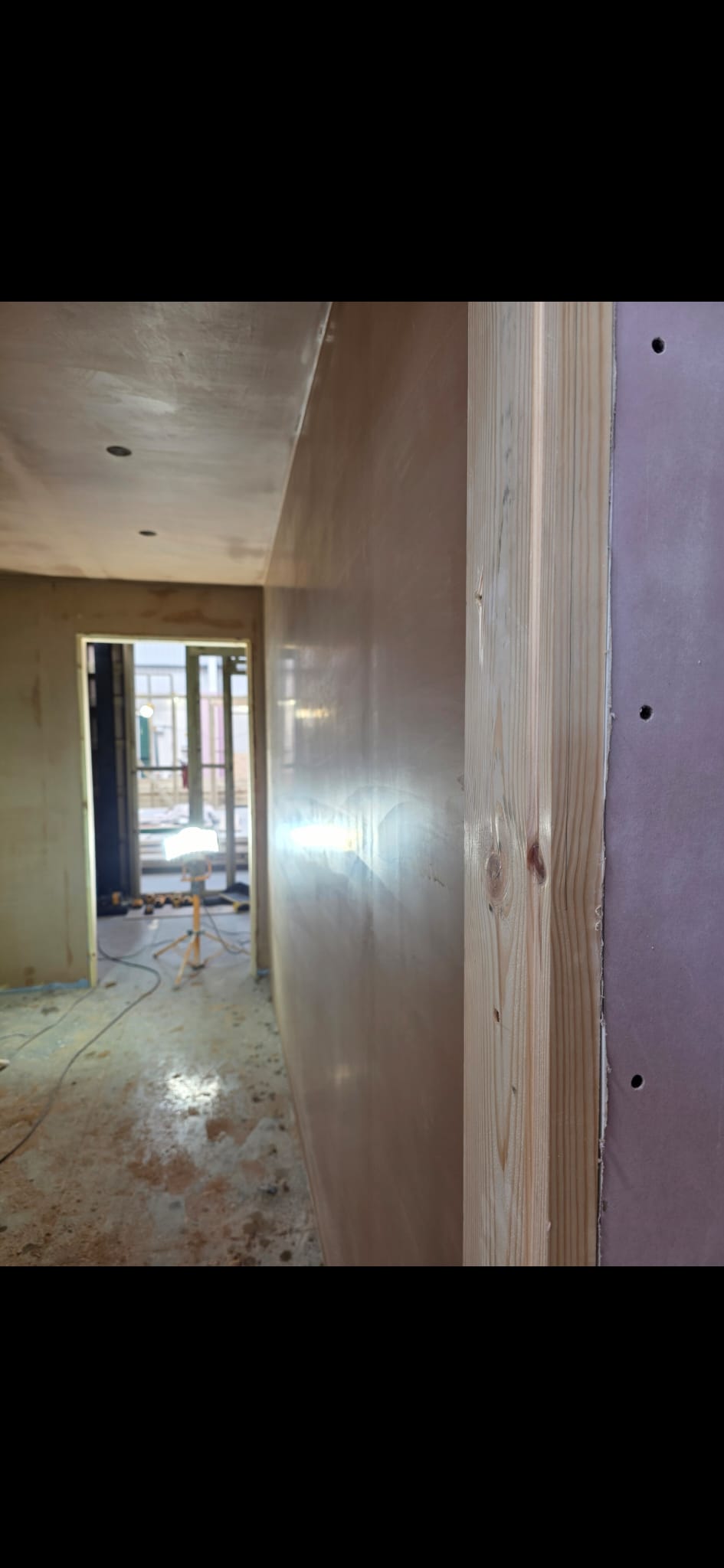 Room plastering