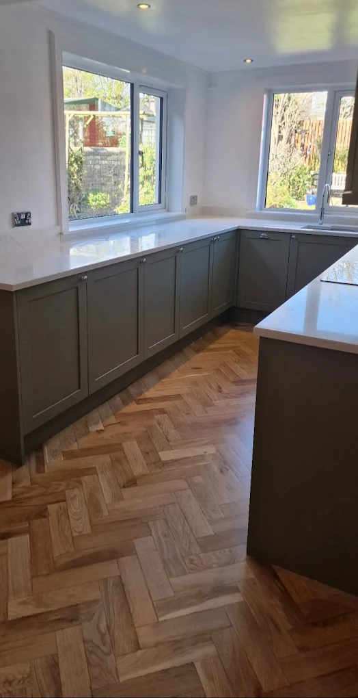 Finished kitchen walls